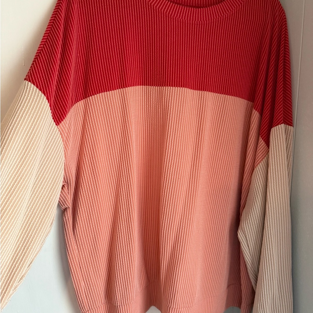 Colorblock Ribbed Sweater